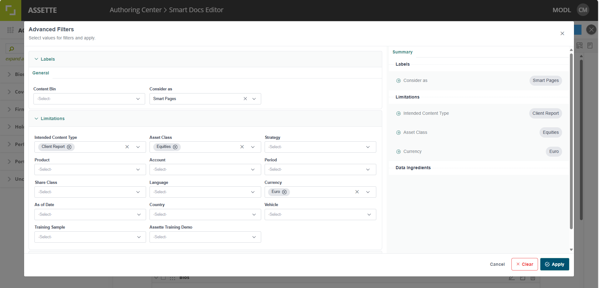 Smart Docs | Assette Support