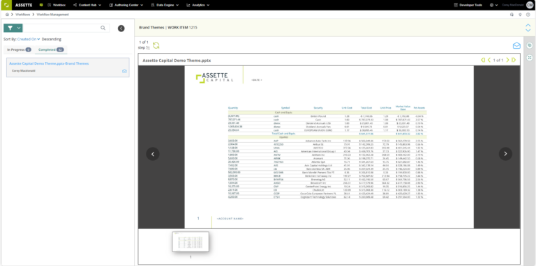 Workflow Management Overview | Assette Support