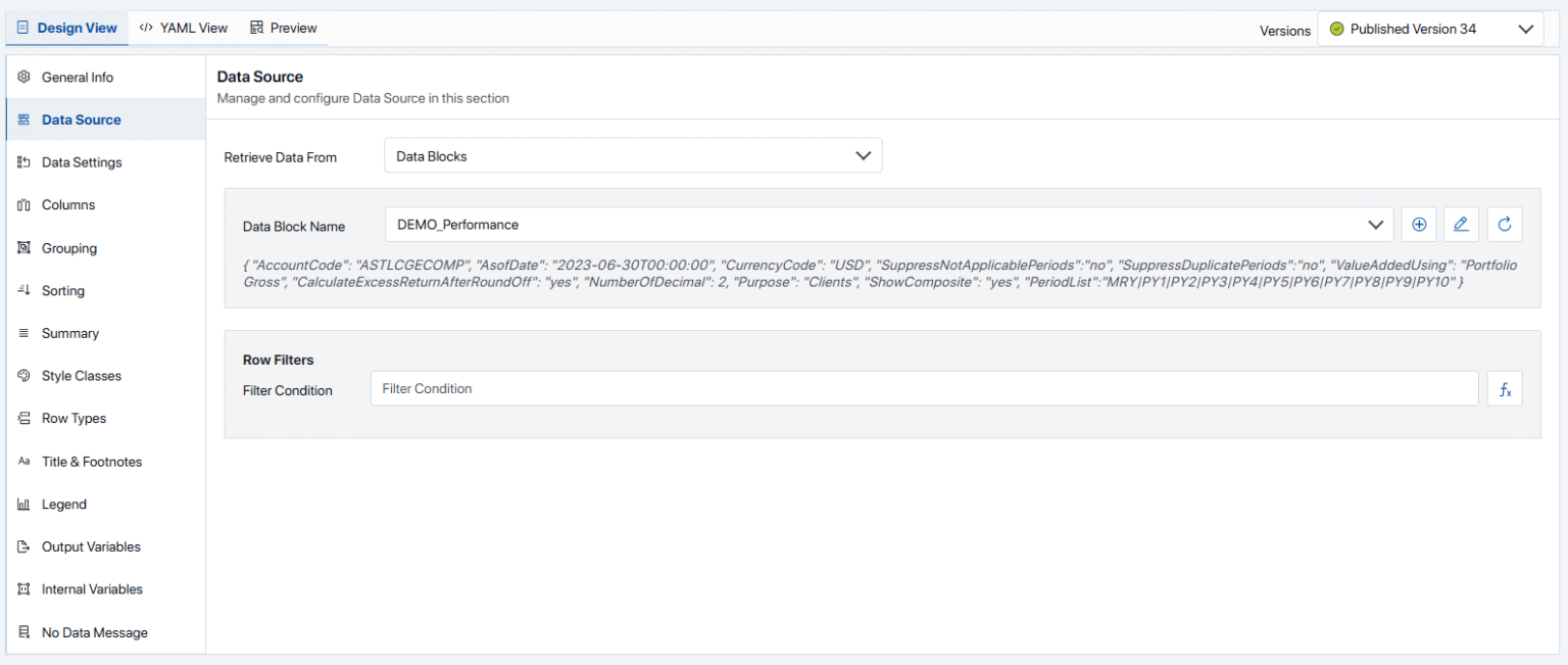 Applying Row Filtration With Data Objects | Assette Support
