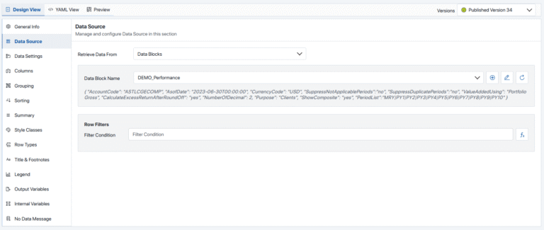 Applying Row Filtration With Data Objects | Assette Support