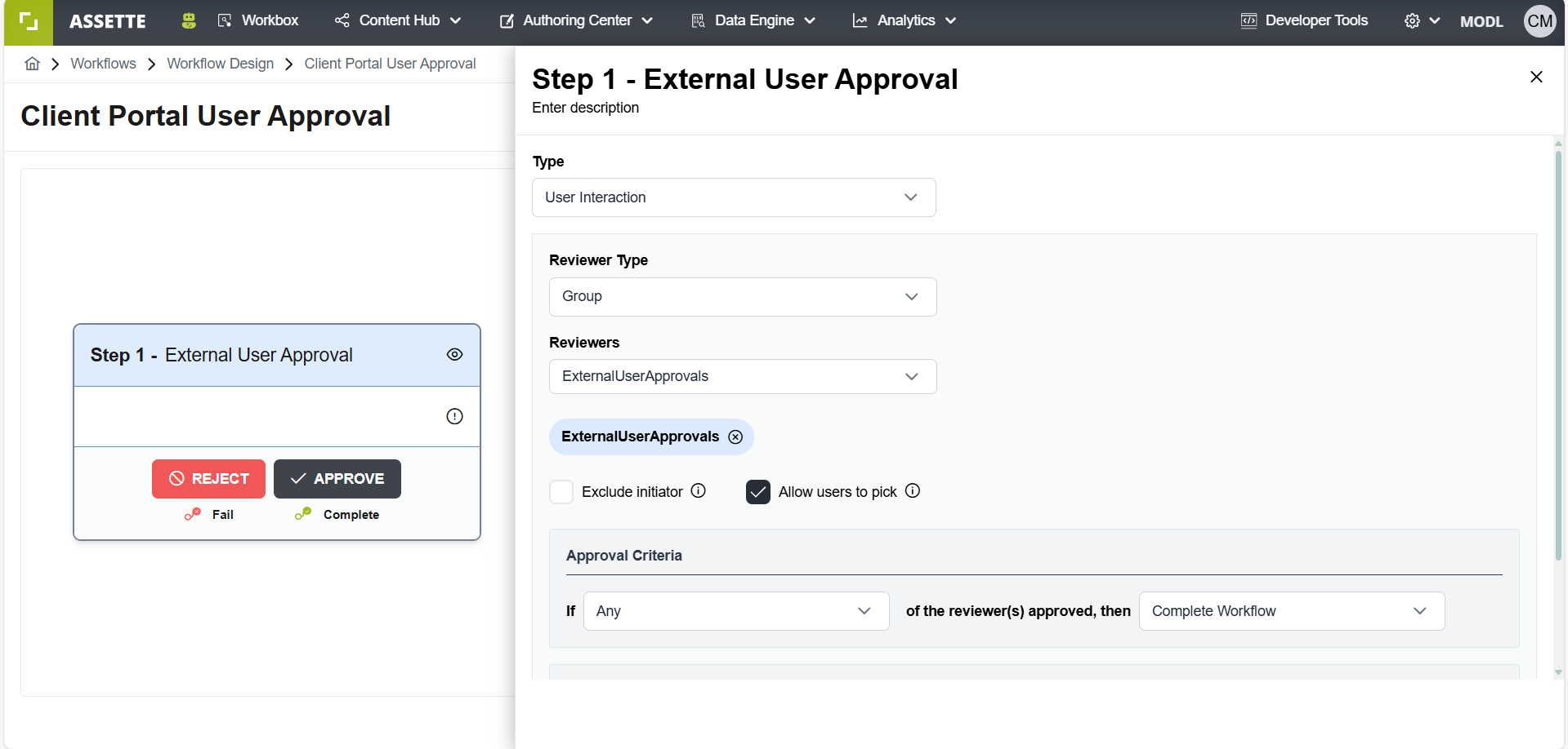Client Portal User Approval Workflow | Assette Support